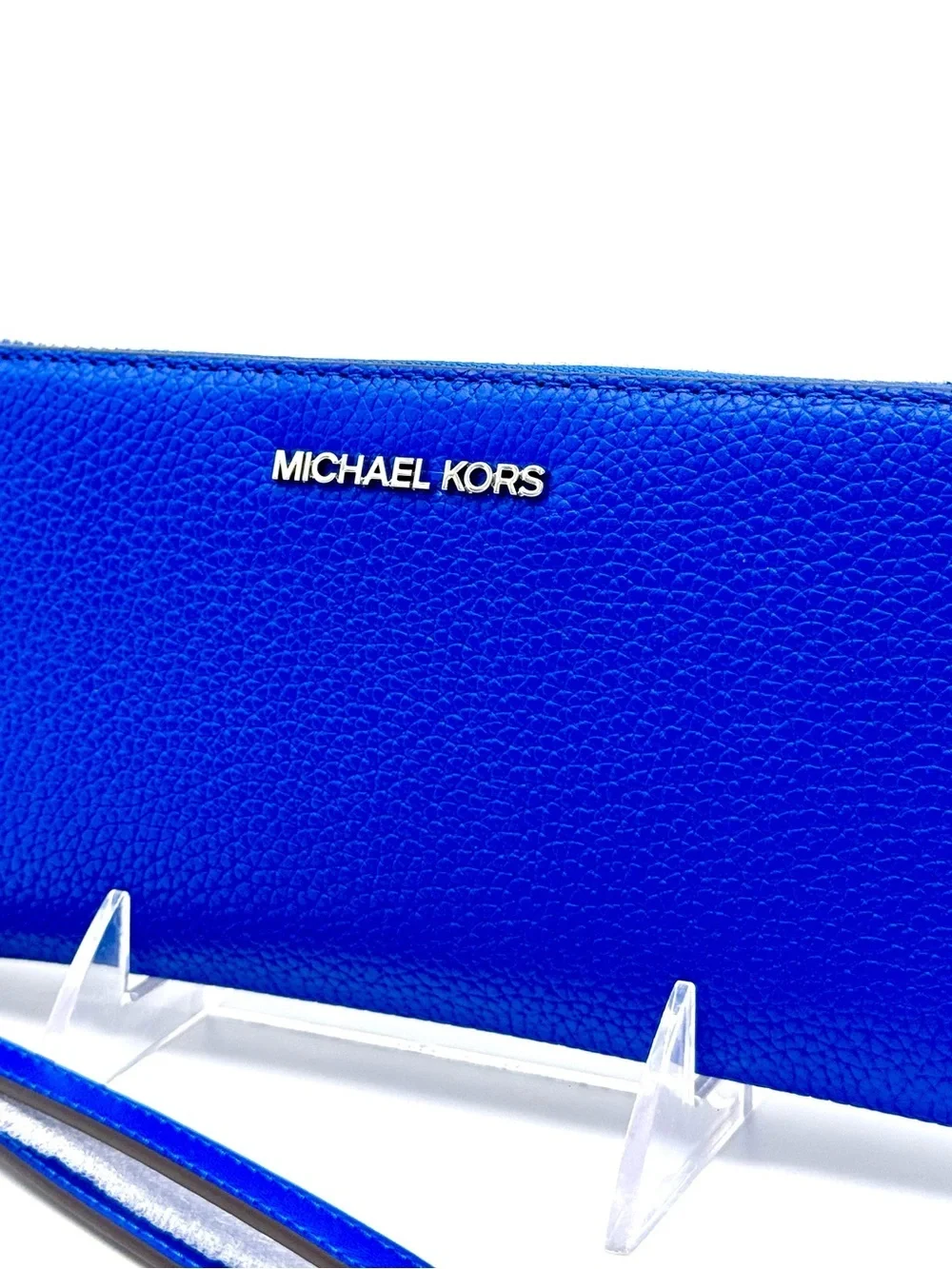 Michael Kors Large Jet Set Travel Continental Wallet Galaxy Blue